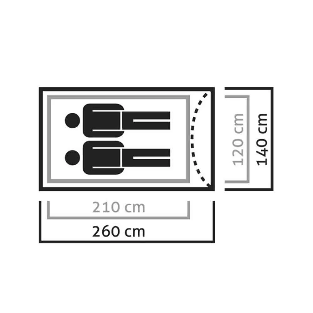 二人防水蒙古營 Litetrek II Tent Lightgrey/Cactus