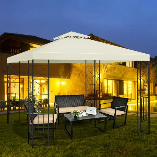 2 Tiers 10' x 10' Patio Gazebo Canopy Tent