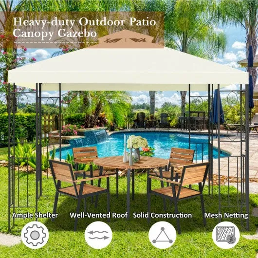 2 Tiers 10' x 10' Patio Gazebo Canopy Tent