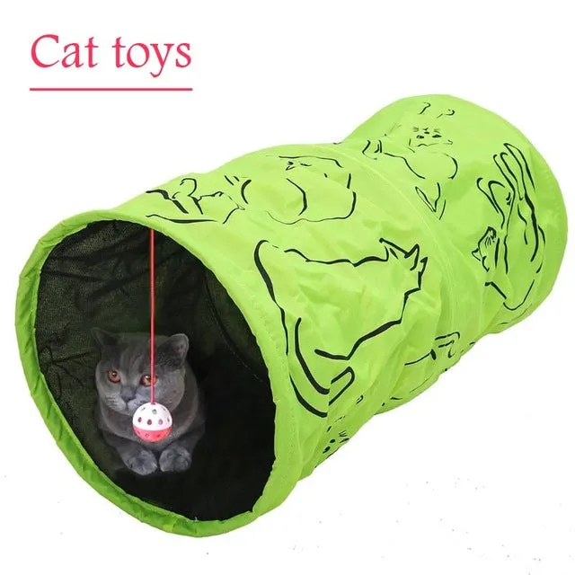 3 WAY Y Shape Foldable Pet Puppy cat play pet play house Animal Cat Kitten Play Toy Exercise Tunnel Cave Cat Toys cat tunnel