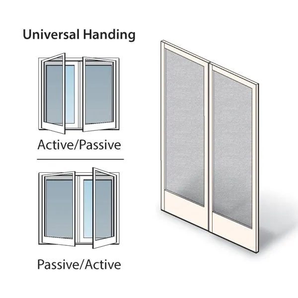 Andersen Frenchwood Hinged Patio Door Double Insect Screen Kit FWH6080 P/A in White