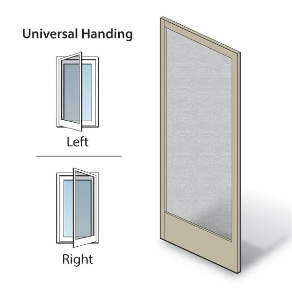 Universal Hinged Insect Screen for Andersen Frenchwood Patio Door FWH2980, Sandtone Color