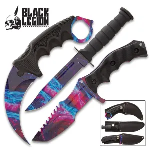 Black Legion Galaxy Triple Knife Set