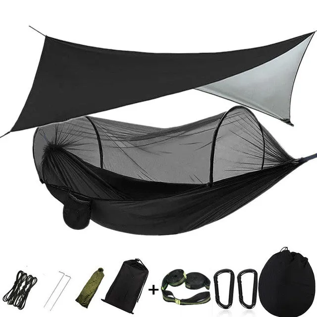 Camping Hammock with Mosquito Net and Rainfly Tarp