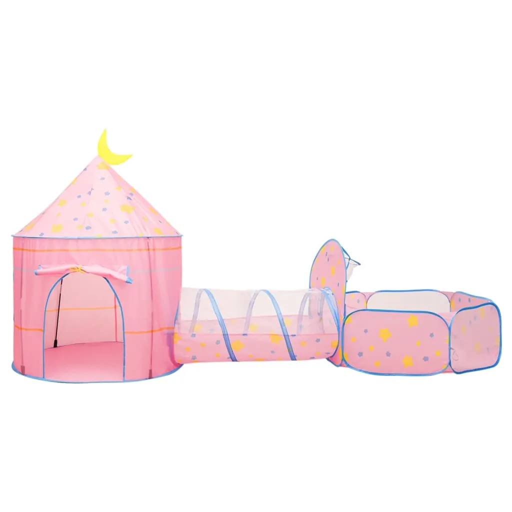 Children Play Tent with 250 Balls Pink 301x120x128 cm