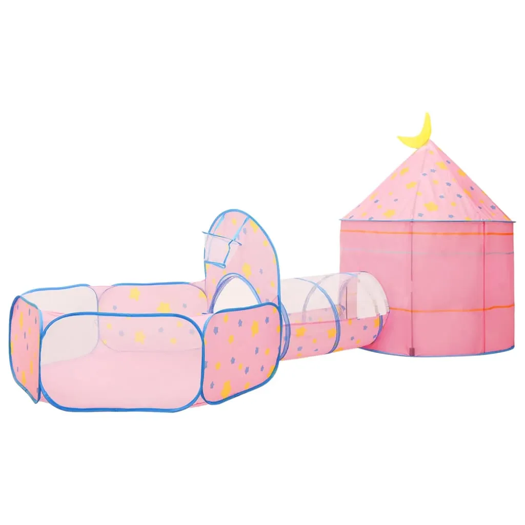 Children Play Tent with 250 Balls Pink 301x120x128 cm