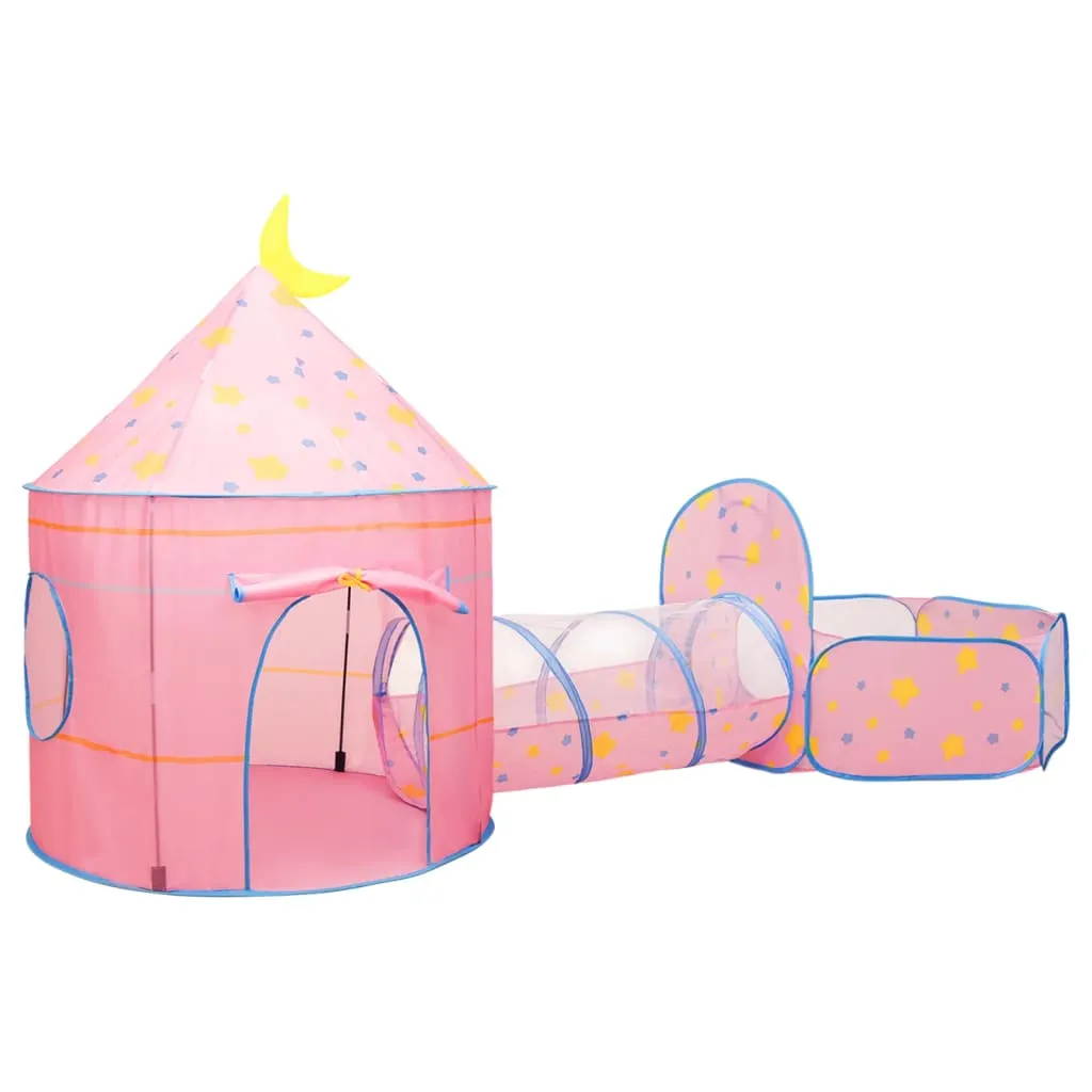 Children Play Tent with 250 Balls Pink 301x120x128 cm