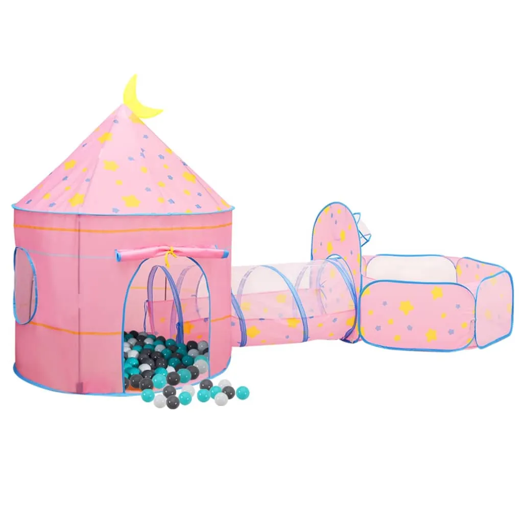 Children Play Tent with 250 Balls Pink 301x120x128 cm