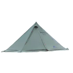 cozy Canvas Hot Tent with Stove Jack, Wind-Proof Fire-Retardant, Durable 4 Season Camping Pyramid Teepee Tent for 5-8 Person