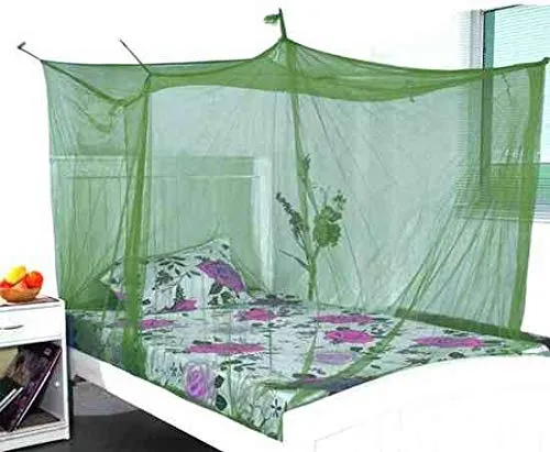 Divayanshi Olive Mosquito Net for Single Bed/Double Bed, 3x6.5 Insect Protection Net