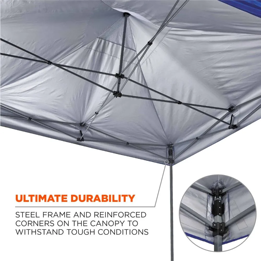 Ergodyne 12905 #6000 Heavy-Duty Commercial Pop-Up Tent, Blue