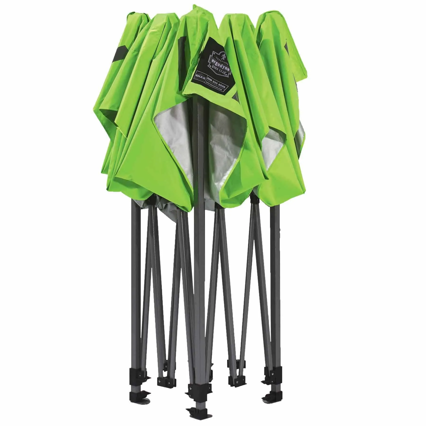 Ergodyne 12951 6051 Single Lime Heavy-Duty Pop-Up Tent Kit - 10ft x 10ft