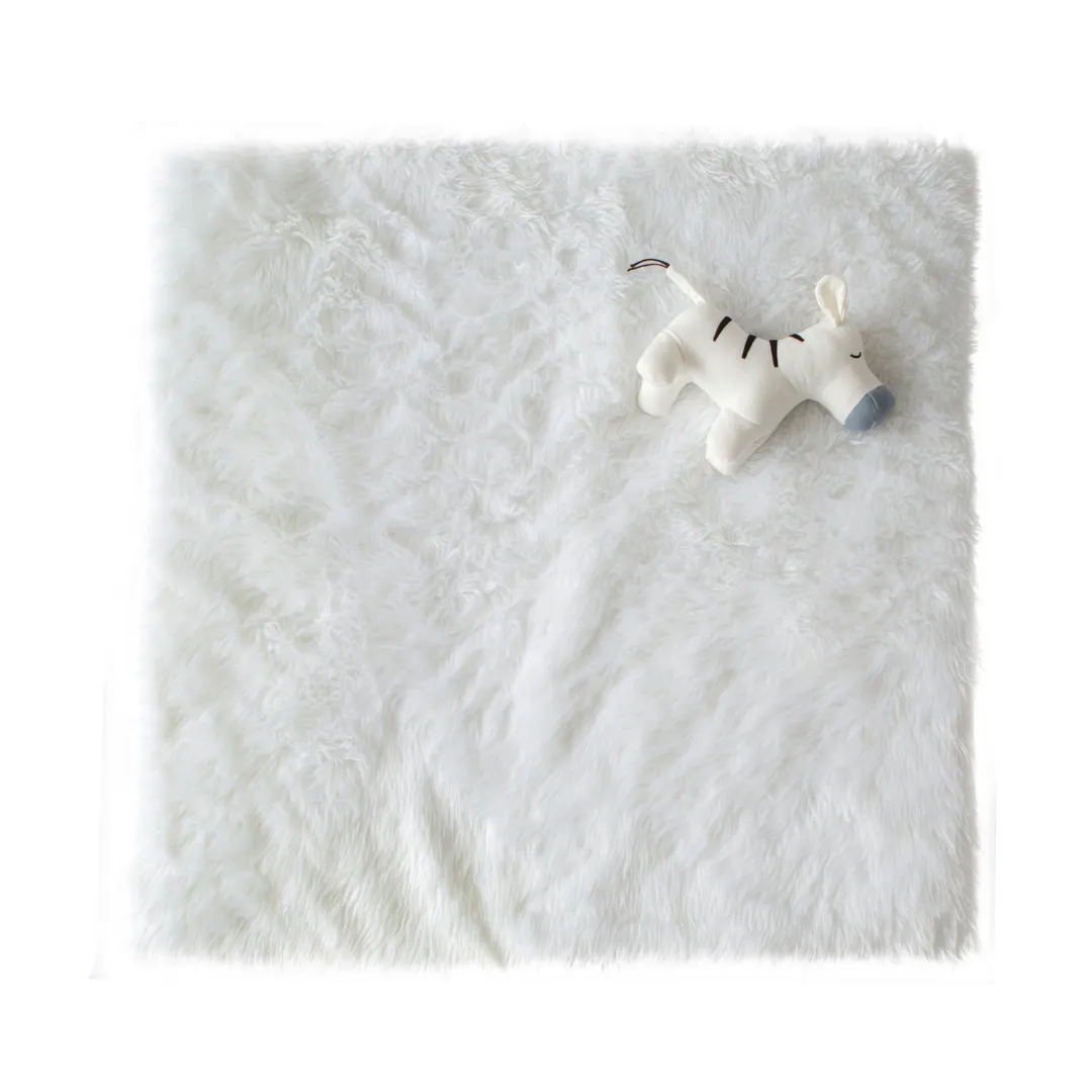 Fluffy Cotton Play Mat | Grey & White