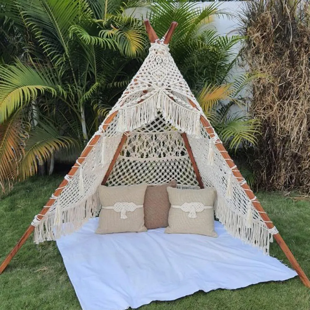 Handcrafted Macramé Teepee