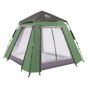 Hewolf Auto 3-4 Person Tent - Green