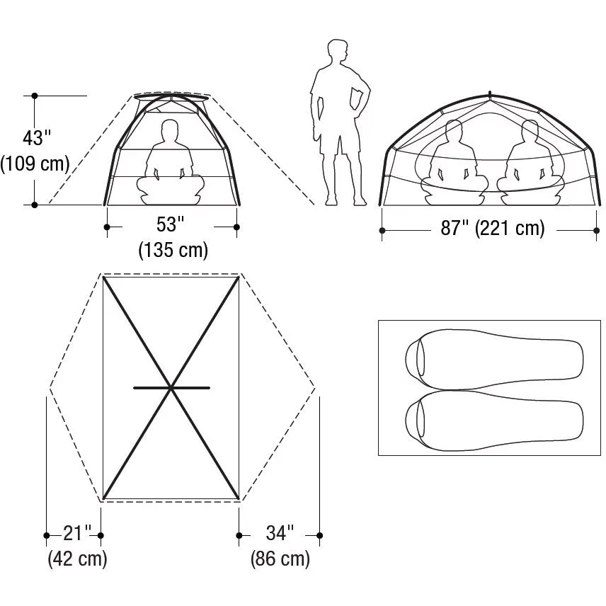 Limelight 2P Tent Cinder Orange