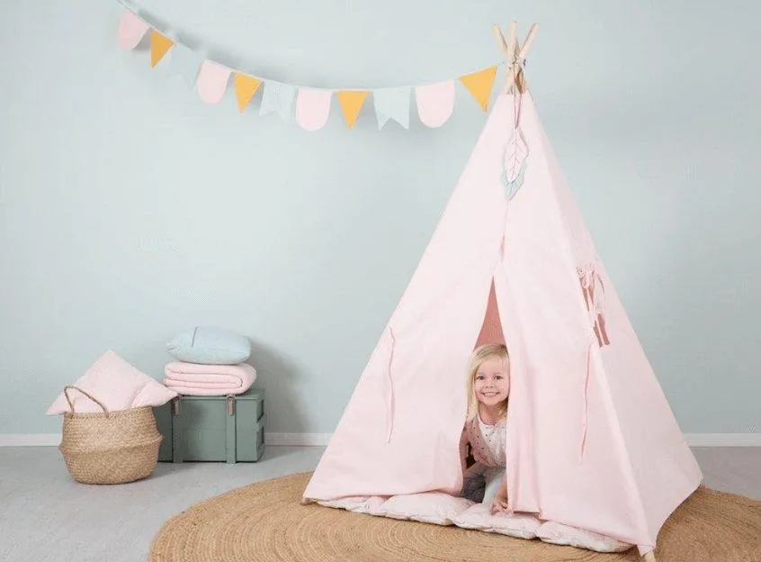 Pink Little Dutch Teepee with Bunting and Playmat