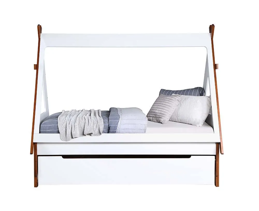 Loreen - Twin Bed - Oak & White Finish