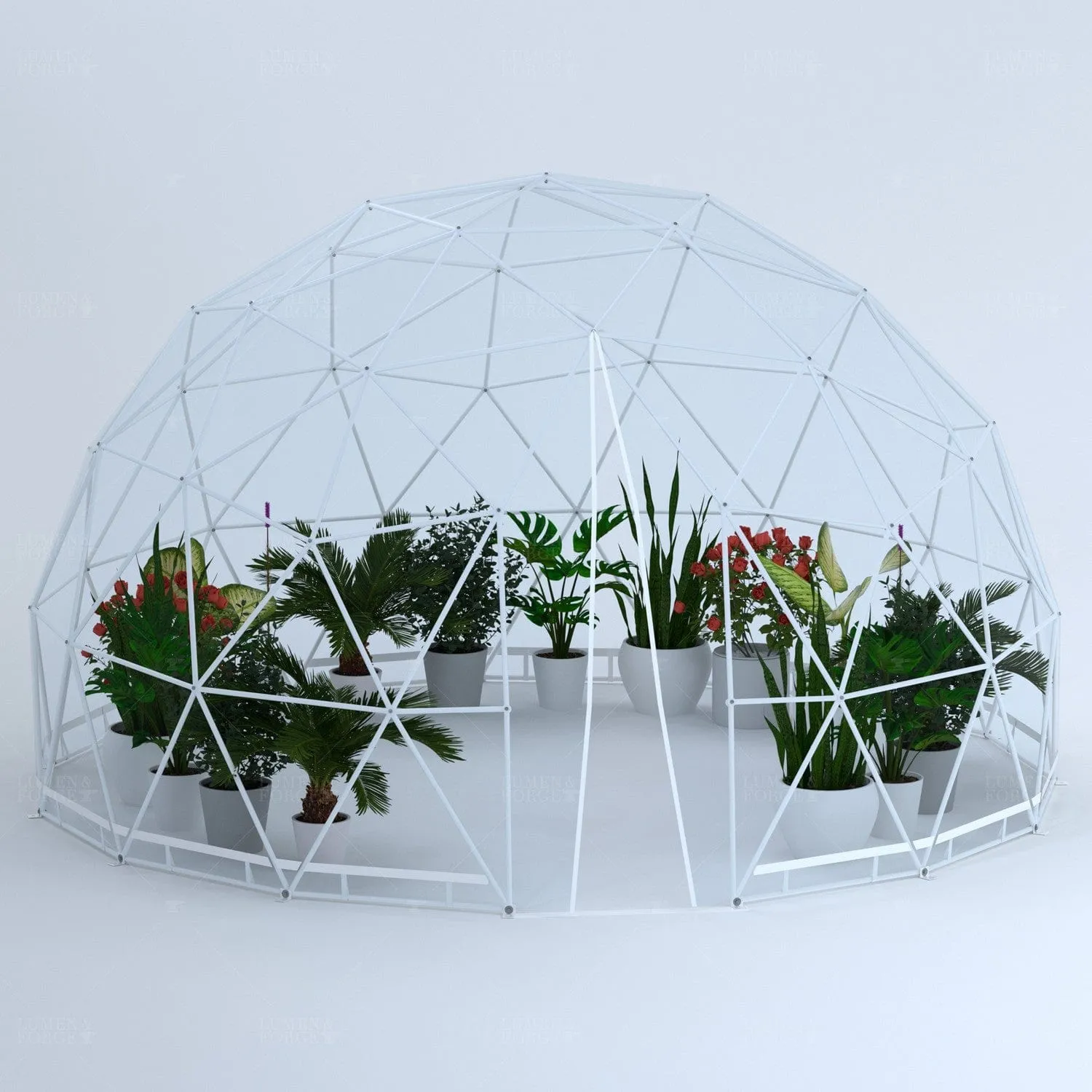 Lumen & Forge | Geodesic Dome Greenhouse, Sunroom, Dining - 13 ft