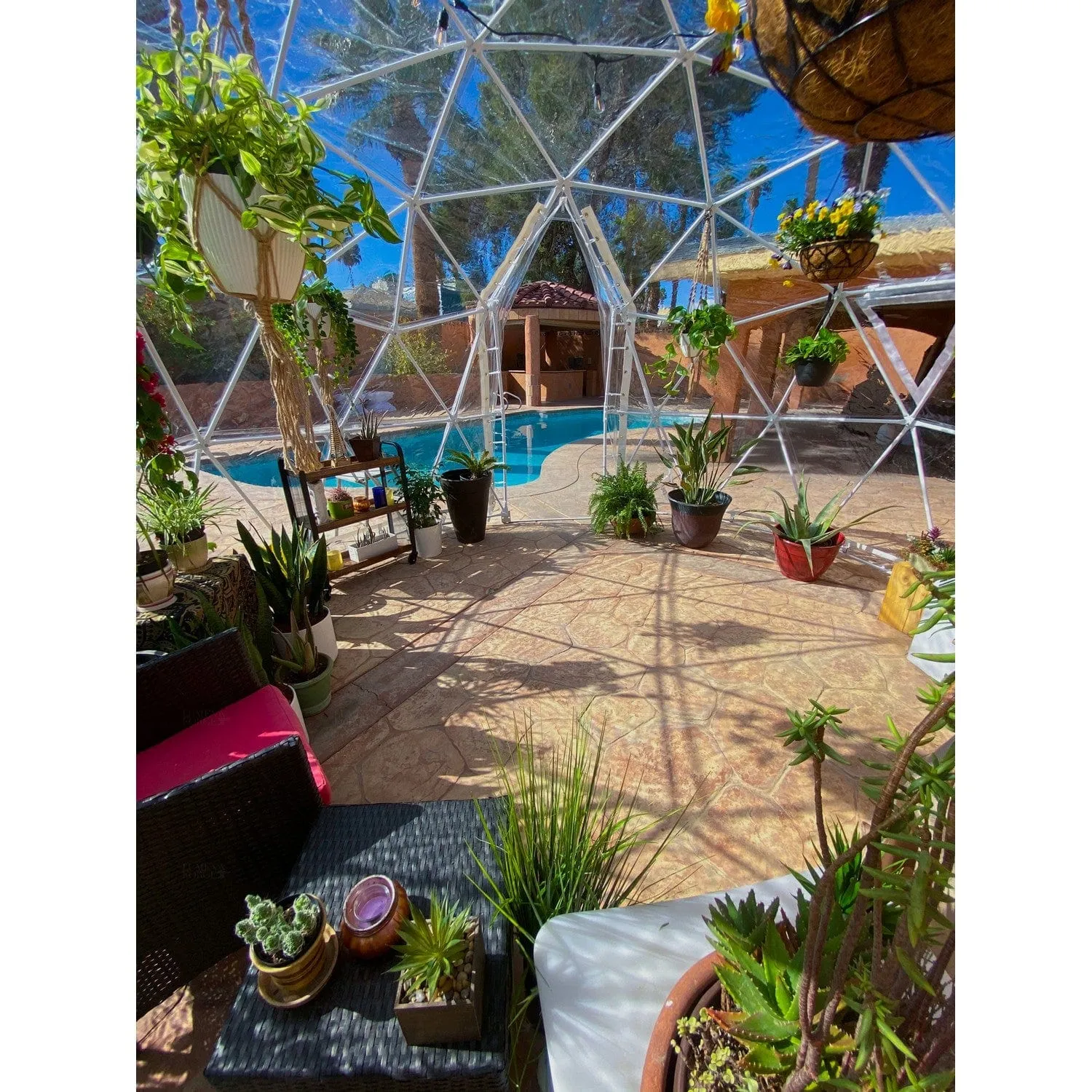 Lumen & Forge | Geodesic Dome Greenhouse, Sunroom, Dining - 13 ft