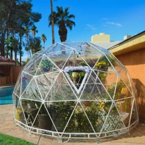 Lumen & Forge | Geodesic Dome Greenhouse, Sunroom, Dining - 13 ft