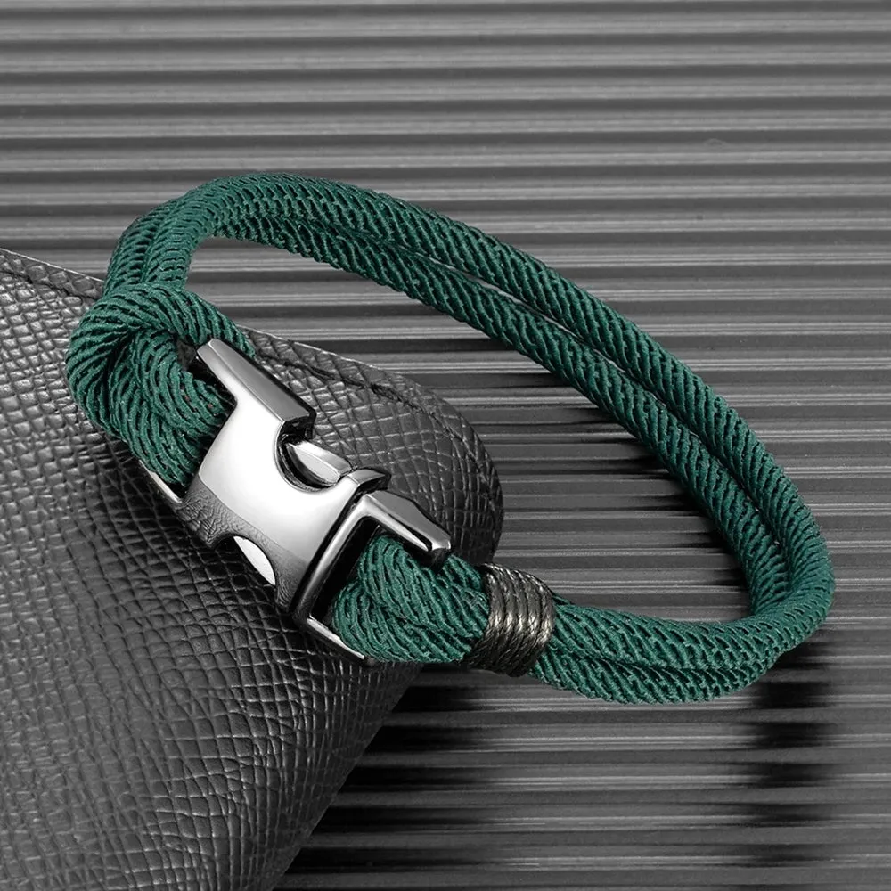 MKENDN High Quality Safty Buckle Bracelets Men Women Charm Nautical Survival Rope Bracelet Campaing Sport Outdoor Style