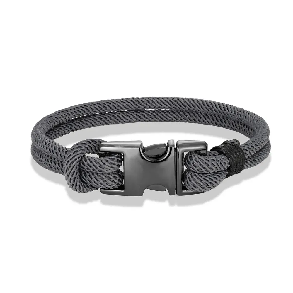 MKENDN High Quality Safty Buckle Bracelets Men Women Charm Nautical Survival Rope Bracelet Campaing Sport Outdoor Style