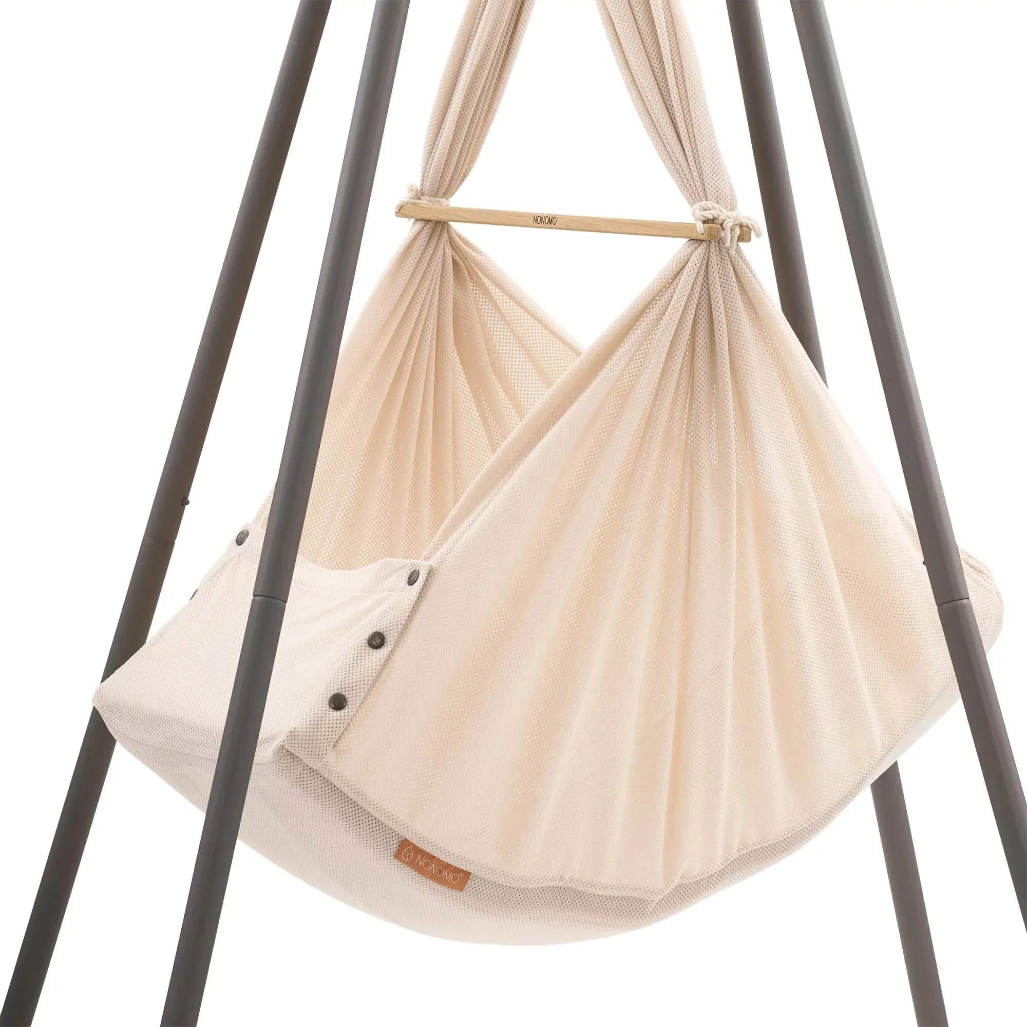 Nonomo Heavenly Dreams Baby Premium Crib Almond   Move   Teepee Anthracite