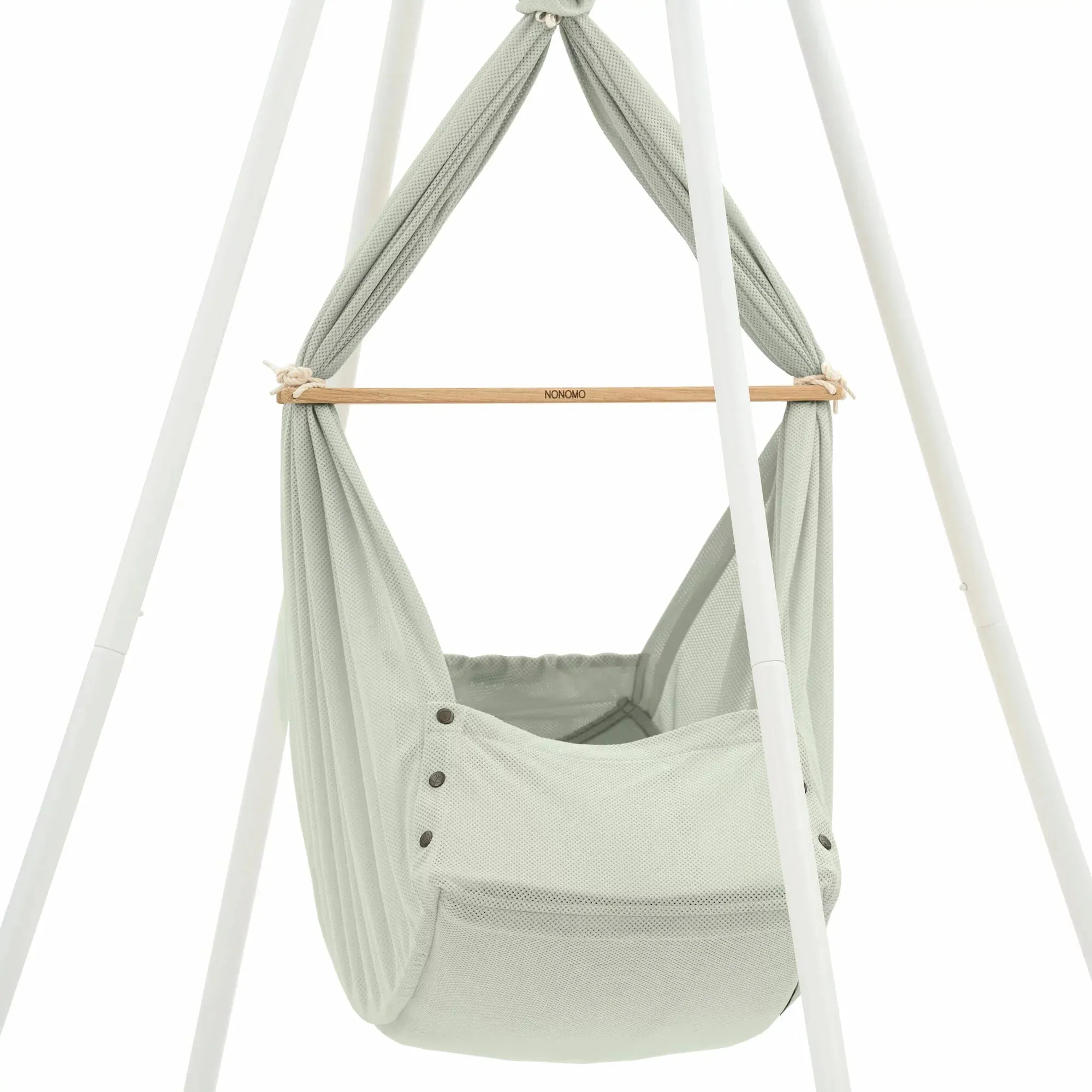 Nonomo Heavenly Dreams Baby Premium Crib Olive   Move   Teepee White