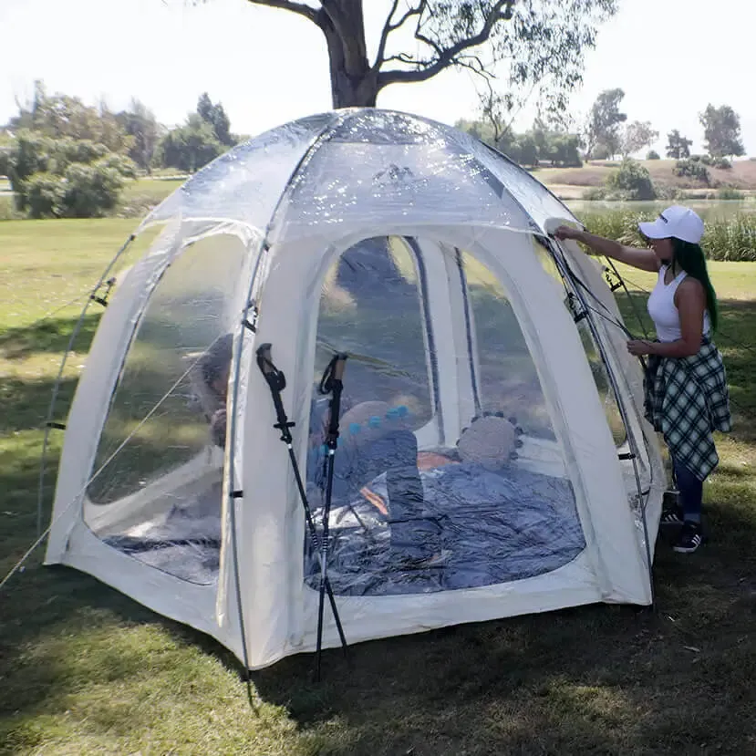 Nucleus Dome Tent 4-6P with 6 Clear Windows   Clear Dome