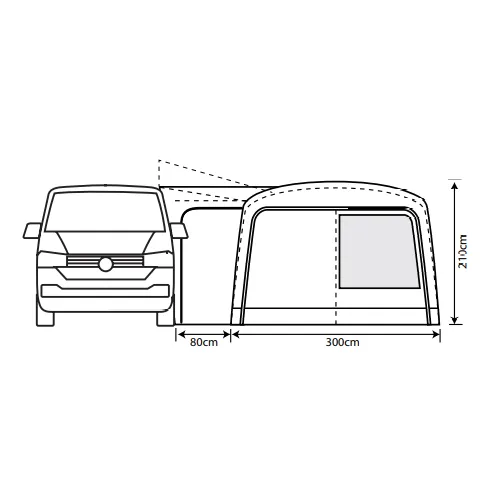 Outdoor Revolution Cayman Combo Air Low - Drive Away Awning