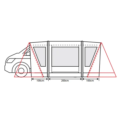 Outdoor Revolution Cayman Combo Air Low - Drive Away Awning