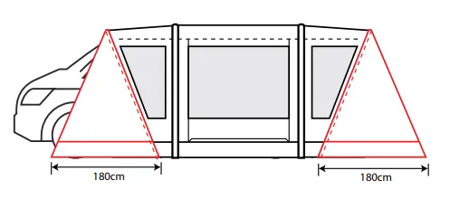 Outdoor Revolution Cayman PC Zip On Porch Door