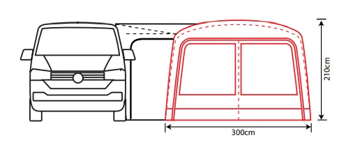 Outdoor Revolution Cayman PC Zip On Porch Door