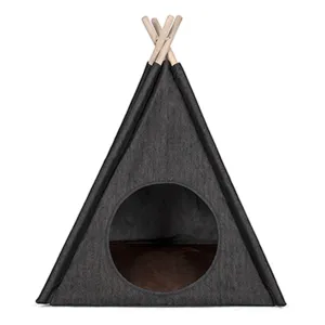 P.L.A.Y. Teepee Tent Urban Denim Dog and Cat Bed