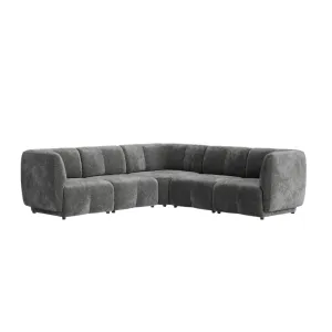 Plum Corner Sofa - City Grey