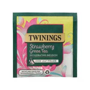 Strawberry Green Tea Loose Leaf Pyramid - Single Envelope