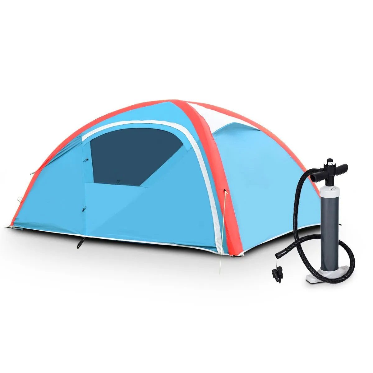 Tangkula Inflatable Tent, Camping Tent for Family, Instant Set Up in Minutes