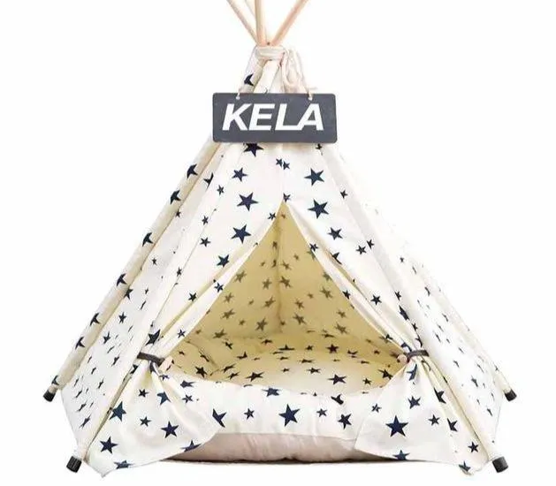 TeePee Tent Pet Bed - 7 Designs!