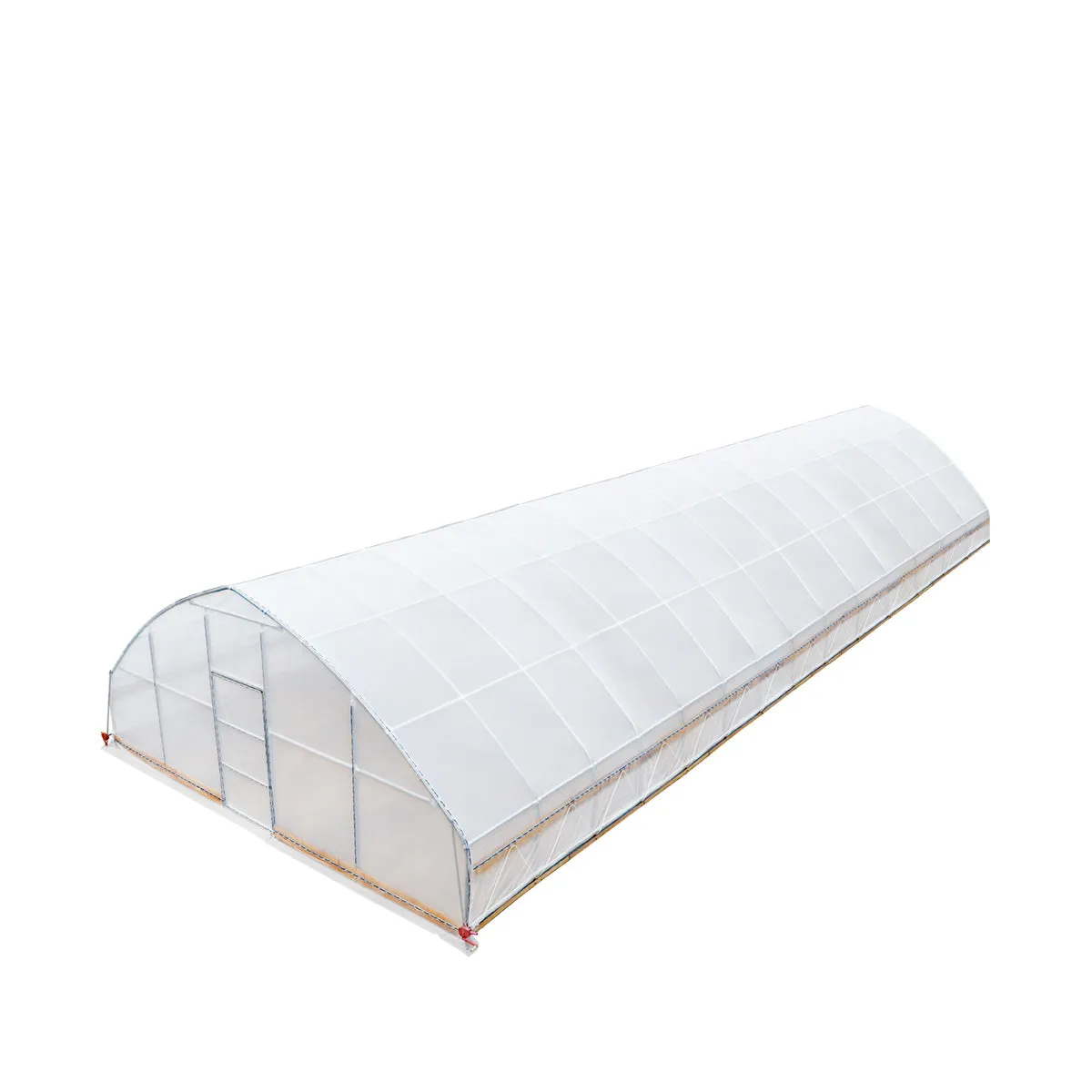 TMG Industrial 25’ x 60’ Tunnel Greenhouse Grow Tent w/6 Mil Clear EVA Plastic Film, Cold Frame, Hand Crank Roll-Up Sides, Peak Ceiling Roof, TMG-GH2560