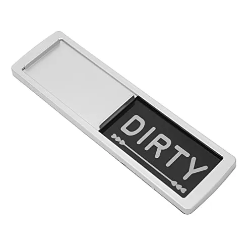 Ubersweet® Dishwasher Clean and Dirty Sign Dishwasher Magnet Clean and Dirty Sign ABS Kitchen Practical (B)