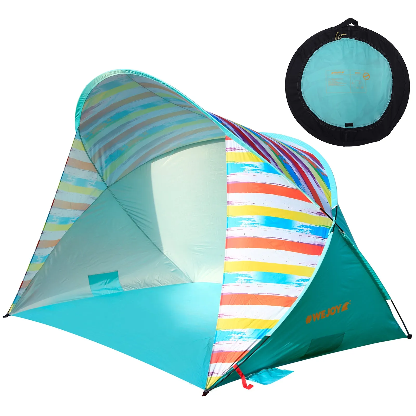 Wejoy Rainbow Pop-Up Portable Outdoor Beach Tent