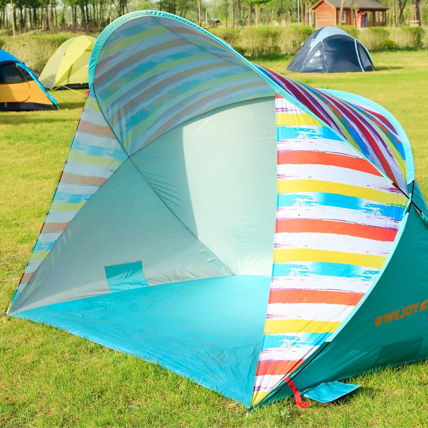 Wejoy Rainbow Pop-Up Portable Outdoor Beach Tent