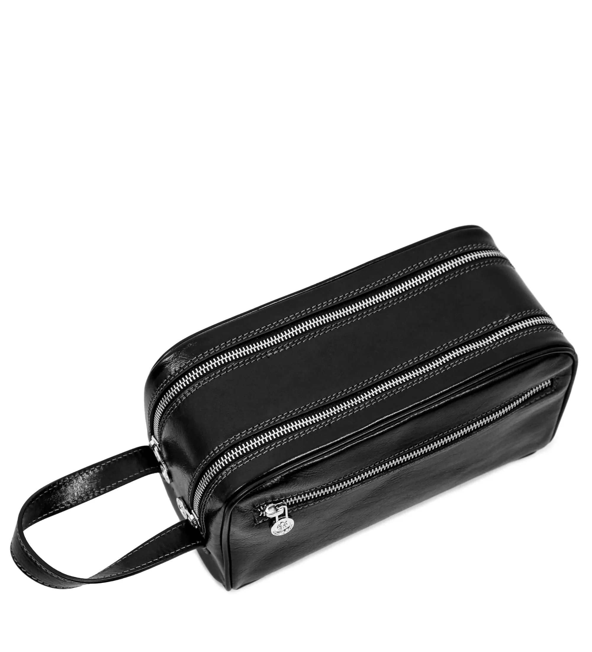 Womens Leather Cosmetic Bag Dopp Kit - All the Kings Men