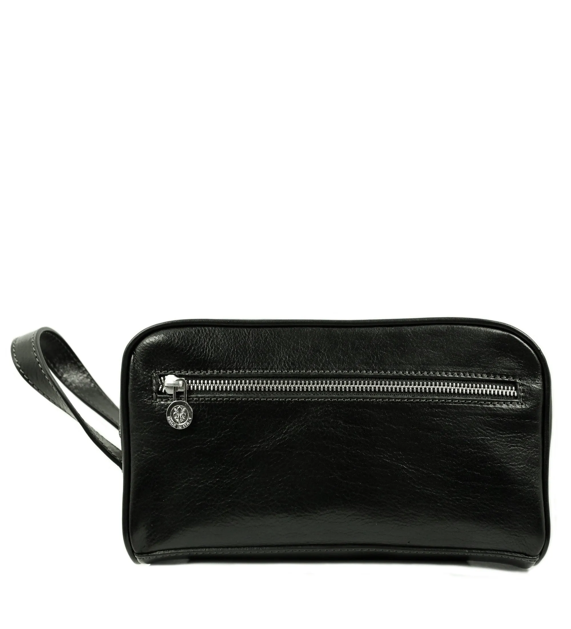 Womens Leather Cosmetic Bag Dopp Kit - All the Kings Men